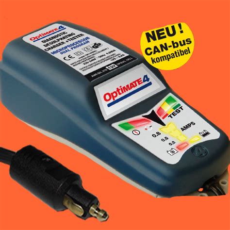 Optimate 4 Dual BMW Batterie Ladegerät mit DIN Stecker CAN B TM 240 eBay