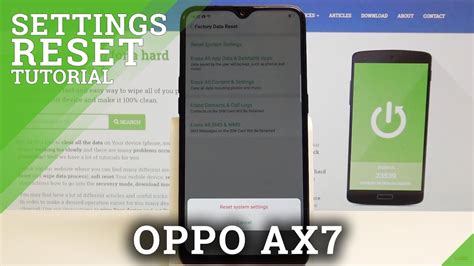 How To Reset Settings In Oppo Ax Restore Factory Settings Youtube