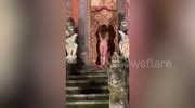 German Tourist Strips NAKED And Gatecrashes Sacred Performance At