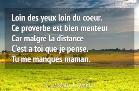 Citation Anonyme Bien Loin Des Yeux Loin Du Coeur Ce Proverbe Est