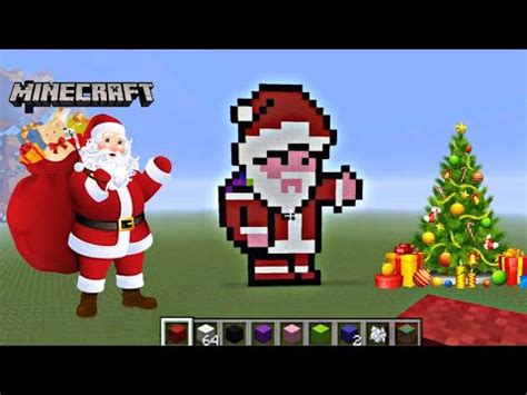 Pixel Art Babbo Natale Su Minecraft How To Make The Pixel Art Of