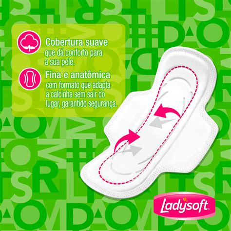 Kit Absorvente Ladysoft Normal Suave Abas Unidades Panvel