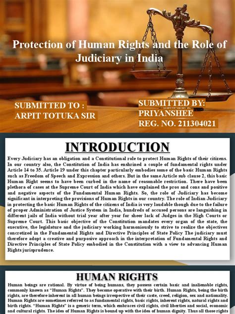 Protection of Human Rights and The Role of Judiciary in India | PDF ...