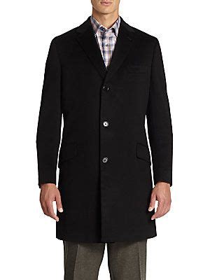 Saks Fifth Avenue Collection Wool And Cashmere Coat Sobretudo