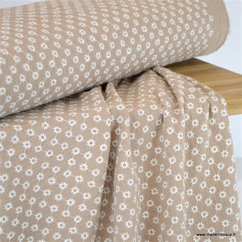 Tissu Double Gaze De Coton Au M Tre Oeko Tex Made In Tissus