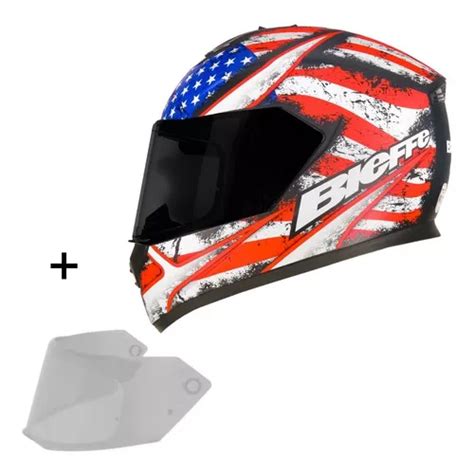 Capacete Bieffe Para Moto Masculino Feminino Viseira Extra Tamanho Do