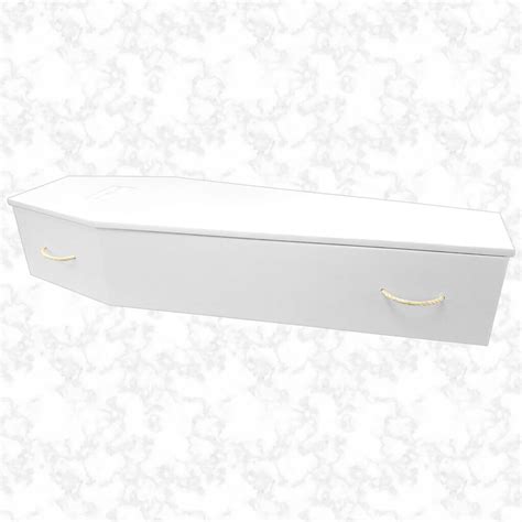 White Cardboard Coffin The Coffin Collection The Funeral Outlet