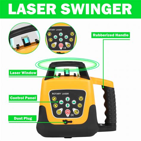 Samger Green Beam Rotary Laser Leveling 360 Degree 500m Range Automatic