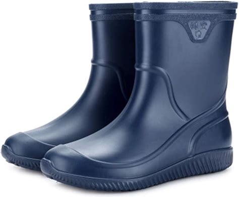 Zosyns Botas De Lluvia Para Hombre Botas De Goma Antideslizantes