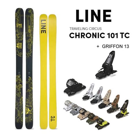 LINE スキー 2024 CHRONIC 101 TC トラベリングサーカス 23 24 24 マーカー GRIFFON 13 ID