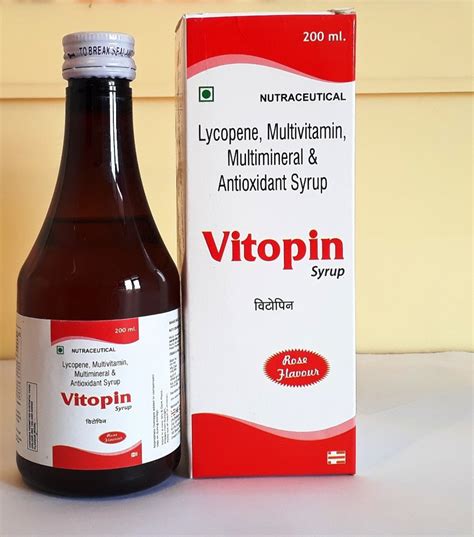 Lycopene Multivitamin Multimineral Anti Oxidant Syrup Packaging