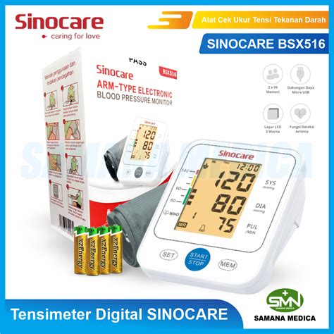 Tensimeter Digital Sinocare Bsx Alat Cek Ukur Tensi Tekanan Darah