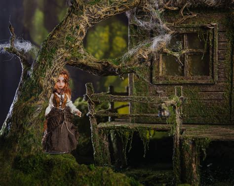 Witch Dollhouse 1 24 Th Scale Miniature Etsy