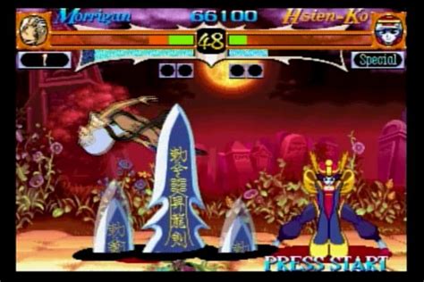 Screenshot Of Night Warriors Darkstalkers Revenge Sega Saturn