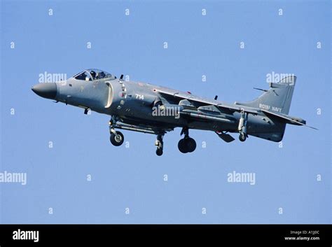 Royal Navy Sea Harrier Fa2 Stovl Fighter Attack Aircraft Stock Photo