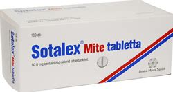 Sotalex Mite Mg Tabletta X Adatlap Pirulapatika Online Gy Gyszert R