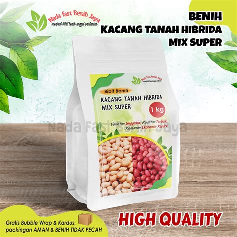 Jual Benih Kacang Tanah Mix Super Kg Bibit Kacang Tanah Kemasan