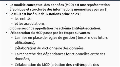 Bases De Données Dictionnaire De Données Relations Dépendances