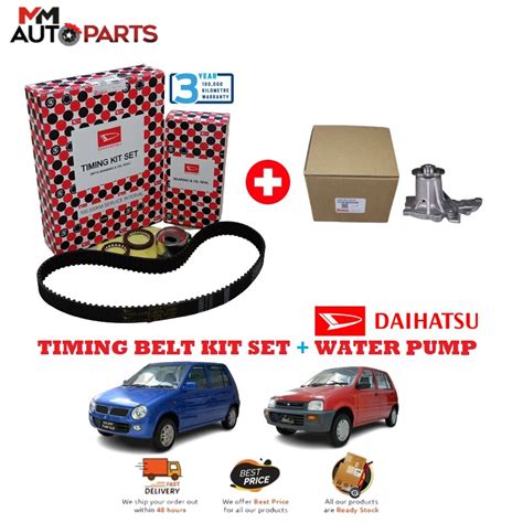 DAIHATSU TIMING BELT KIT SET FREE WATER PUMP PERODUA KANCIL 660