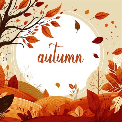 Premium Vector Autumn Banner Background