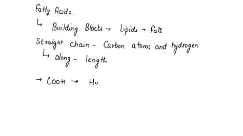 SOLVED Identify The Combination Of Statements Concerning Fatty Acid