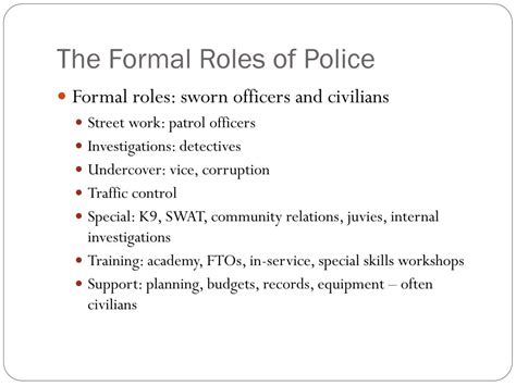 Ppt The Police Role And Function Powerpoint Presentation Free