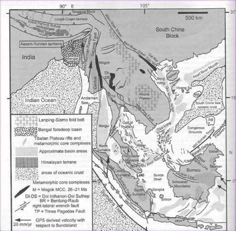 Regional Location Map Illustrating The Cenozoic Structural Setting Of