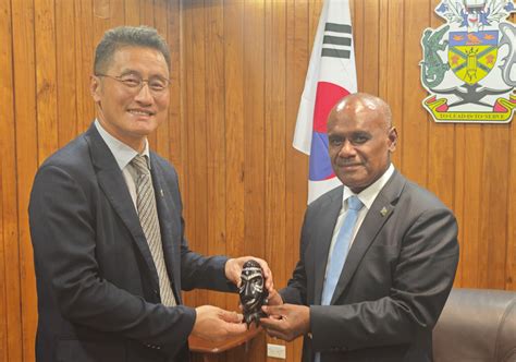 Pm Welcomes Koreas New Envoy To Si Solomon Star News