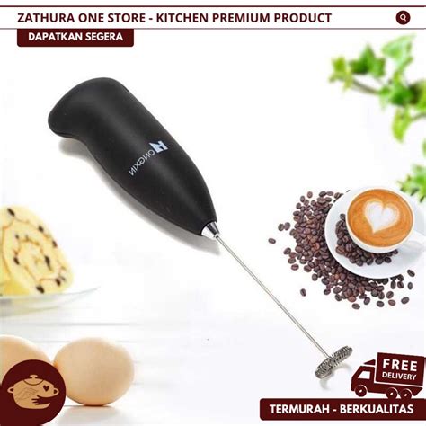 Jual Zo Hand Mixer Pembuih Makanan Milk Forther Kopi Susu Elektrik