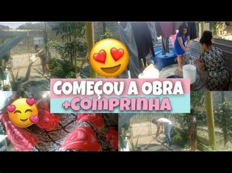 Vlog Come Amos A Obra No Quintal Comprei Mantas E Lavei Roupa Vlog