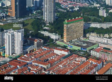 Iconic Peoples Park Complex Building In Chinatown In Singapore Stock