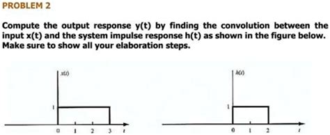 Solved Problem2 Compute The Output Response Y T By Finding The