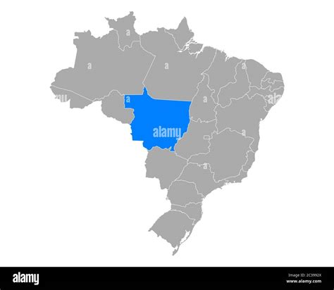 map  mato grosso  brazil stock photo alamy