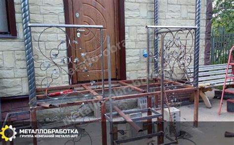 Крыльцо из металла на заказ. Купить металлическое крыльцо в Москве