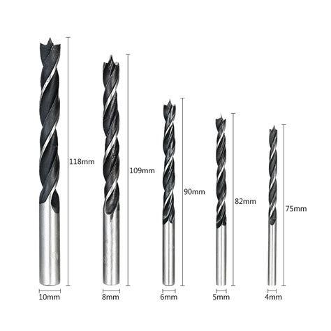 Pcs Wood Drill Bits Carbon Steel Wood Hole Drilling Tool Bit Set Round