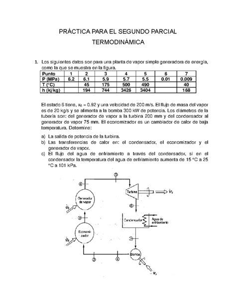 Pr Ctica Para El Segundo Parcial Termo Pr Ctica Para El Segundo