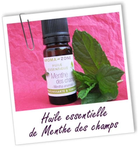 Bulletin qualité Huile essentielle de Menthe des champs Aroma Zone