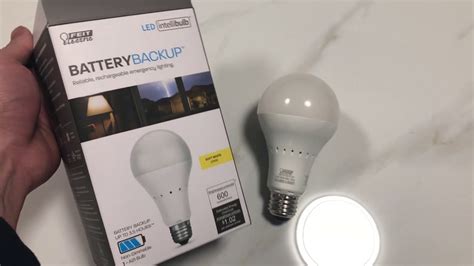 Feit Electric Battery Backup Led Bulb Intellibulb Hours Battery