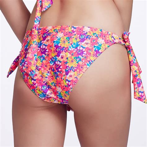 Multicolor Floral Bandage Bikini Pant Shein Sheinside