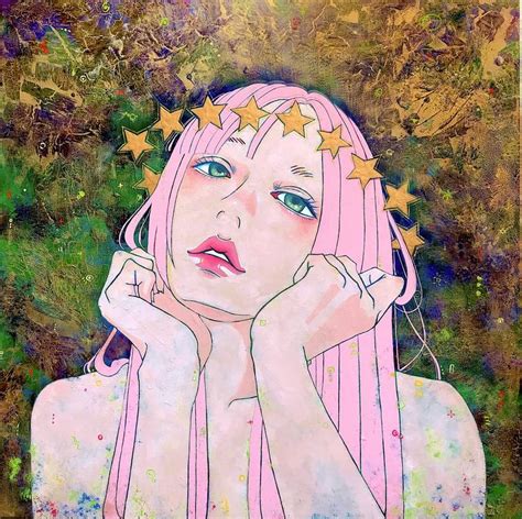 Star Girl Painting by Tomoe Higashi | Saatchi Art