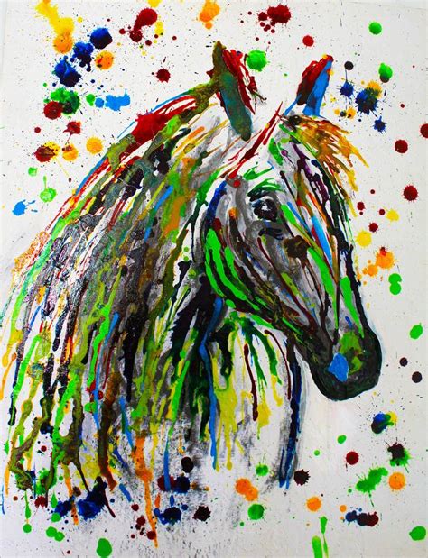 Abstract Horse Painting by Creatiive Art | Saatchi Art