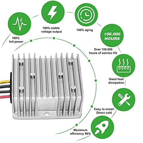 Dc Buck Converter 8v 40v To 12v 6a 72w Automatic Buck Boost Power Converter Regulator Waterproof