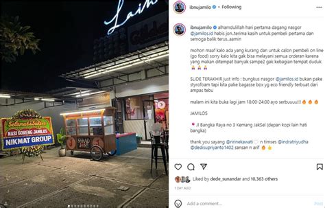 Ibnu Jamil Bangga Kini Dagang Nasi Goreng Ucap Syukur Laris Manis Di