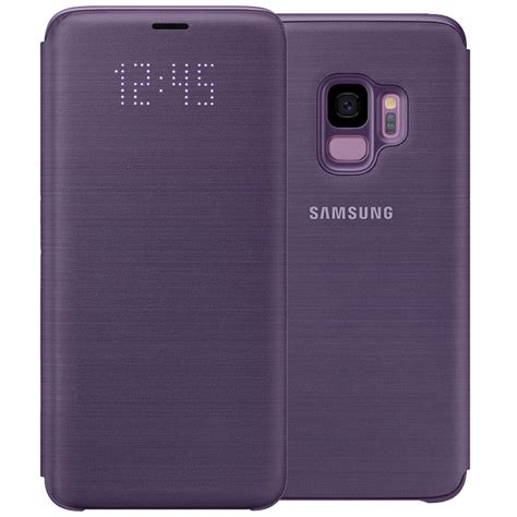 Official Samsung Galaxy S Led Flip Wallet Cover Case Purple