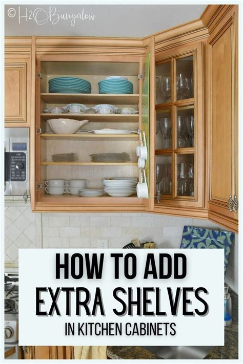 How To Add Extra Shelves To Kitchen Cabinets Diy Kitchen Remodel