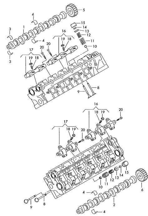 Volkswagen Touareg 2003 2005 Camshaft Valves Vag Etka Online