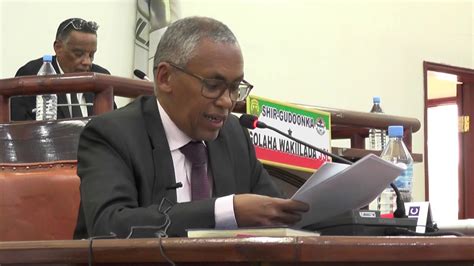 Wasiirka Maaliyadda Somaliland Oo Misaaniyadda Hor Geeyay Golaha