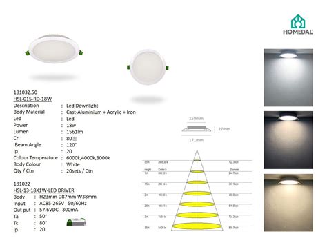 HOMEDAL LED Downlight 18W HSL 015 RD 18W Selangor Malaysia Kuala