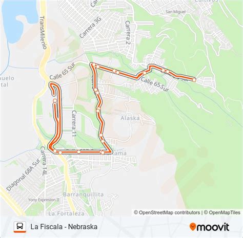 Ruta Horarios Paradas Y Mapas La Fiscala Nebraska