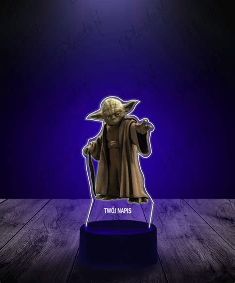 Lampka Led D Plexido Z Nadrukiem Yoda Star Wars Plexido Pl